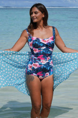Gracie One-Piece Bather - Garden Glitch