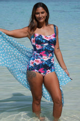 Gracie One-Piece Bather - Garden Glitch