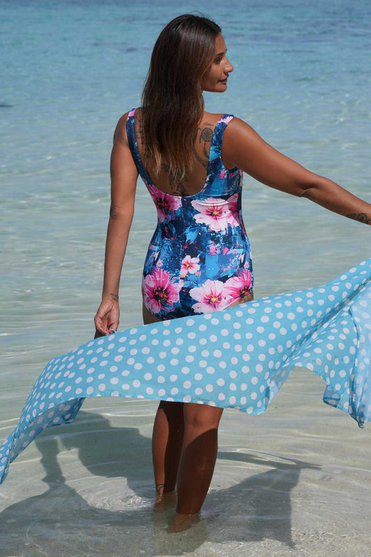 Gracie One-Piece Bather - Garden Glitch