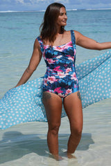 Gracie One-Piece Bather - Garden Glitch