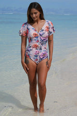 Lily Star One-Piece Bather - Rosewater