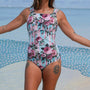 Cleo One-Piece Bather - Roses Cascade