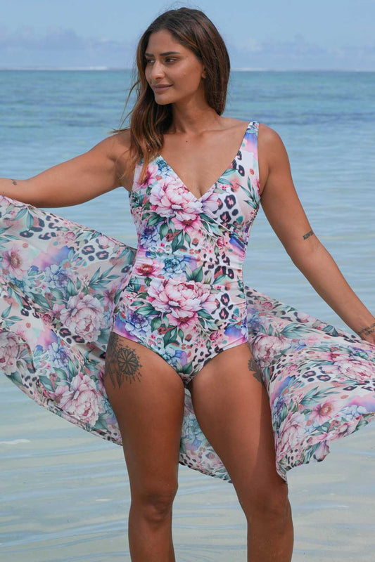 Lily One-Piece Bather - Feline Grace