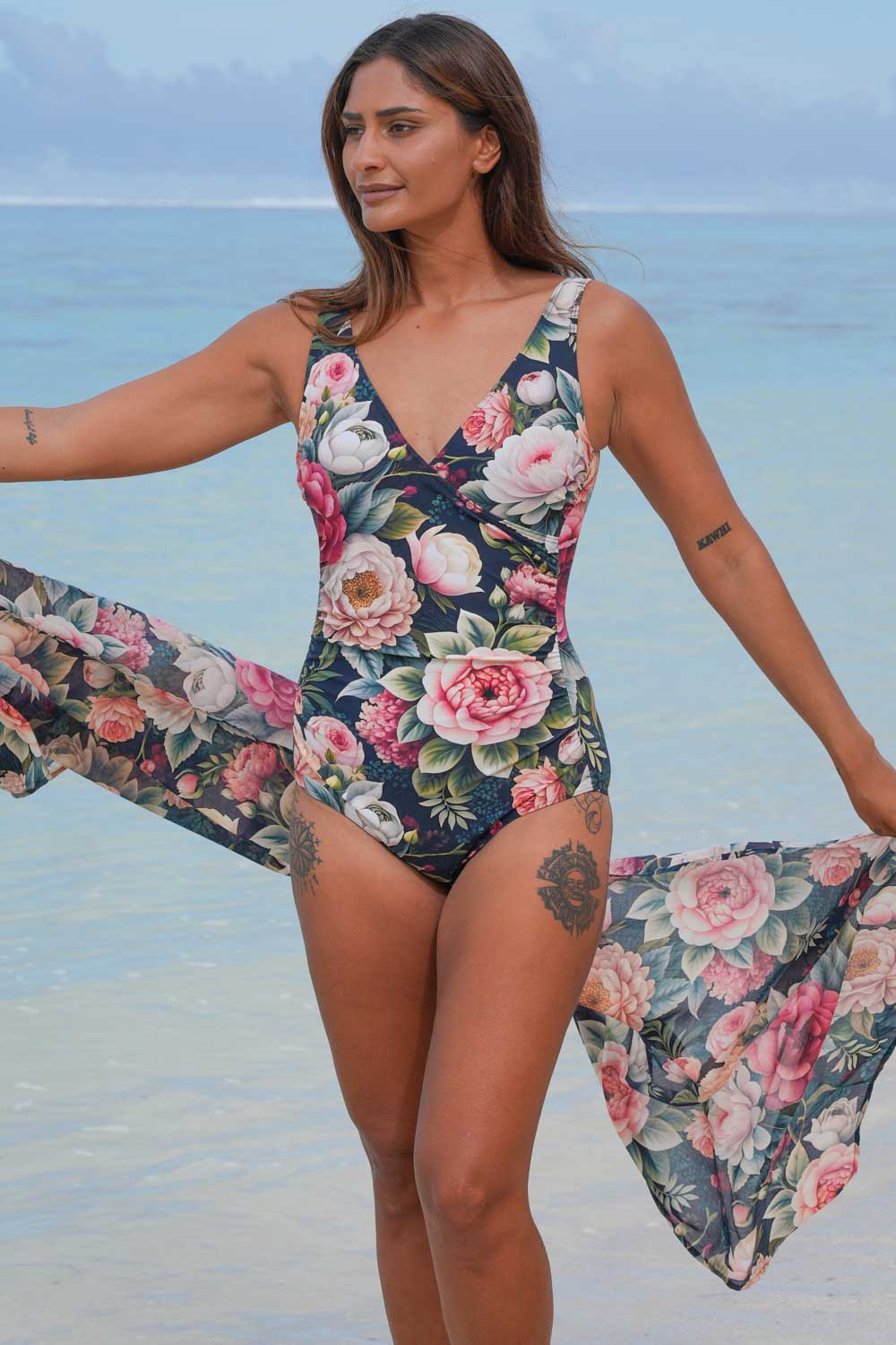 Lily Bather Garden Huntress Annah Stretton one piece swimsuit