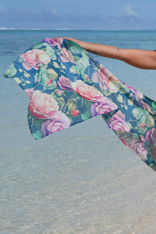 Cotton Wrap - Navy Reverie