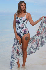 Poetic Bloom floral tankini with supportive fit