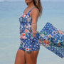 Mavis Tankini - Navy Spotty Floral