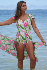 Mia One-Piece Bather - Garden Delight