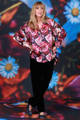 Bishop sleeve floral blouse NZ designer