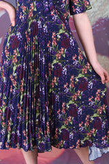 Talor Tiger Dress - Navy