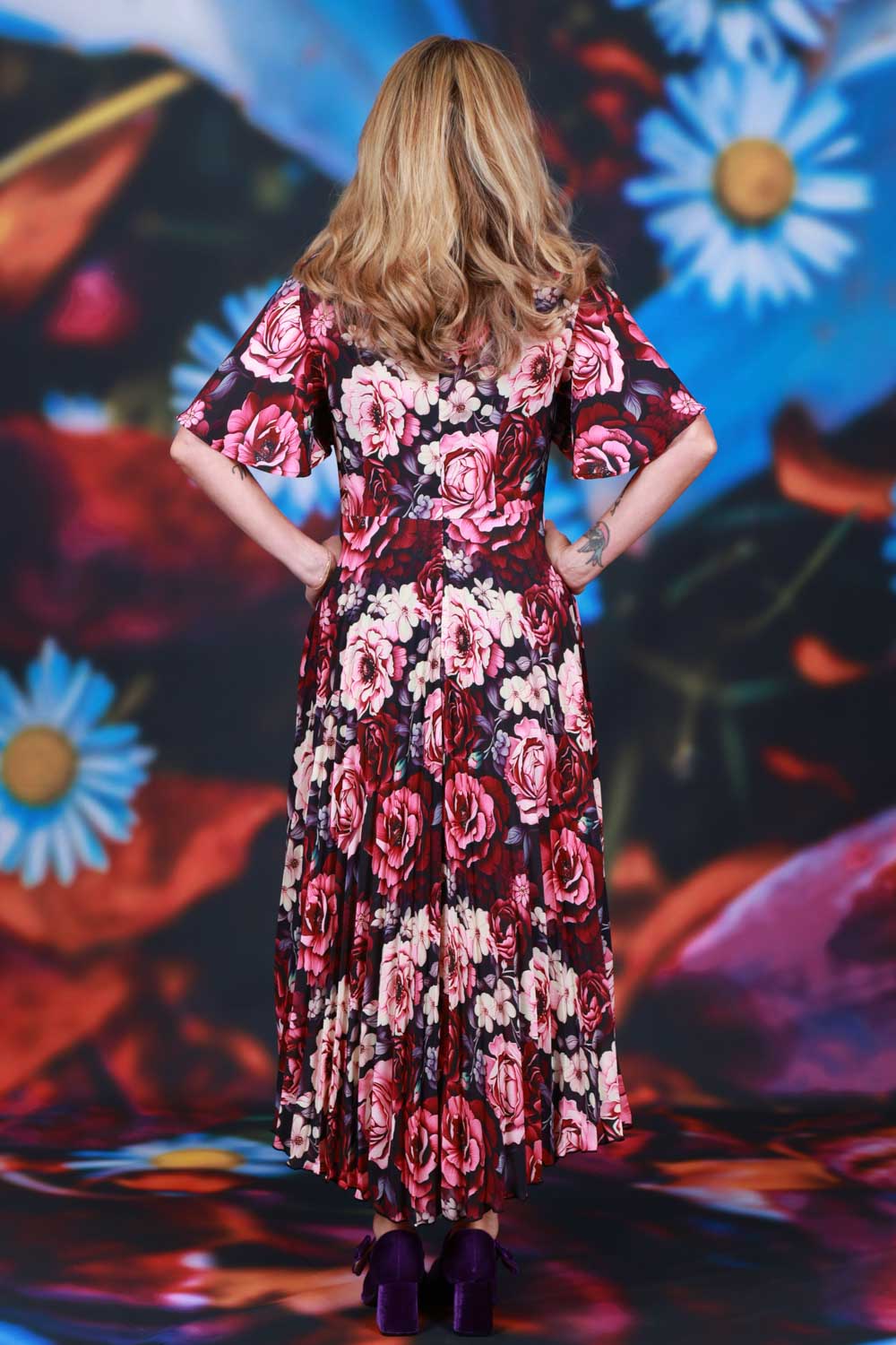 Berry Blossom floral occasion dress Annah Stretton