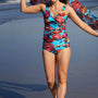Dream Tankini - Blue Peach Rose