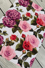 Cotton floral tea towel Love in the Mist – kitchen accessory