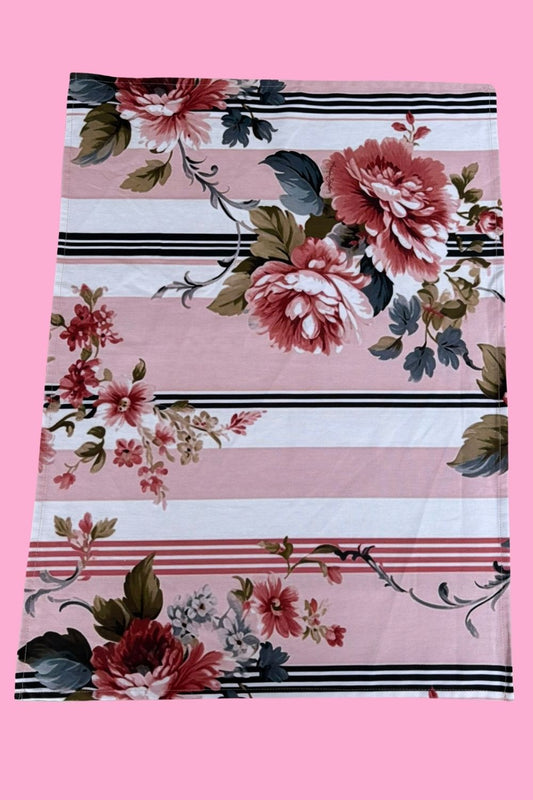 Spring Lines floral cotton tea towel Annah Stretton
