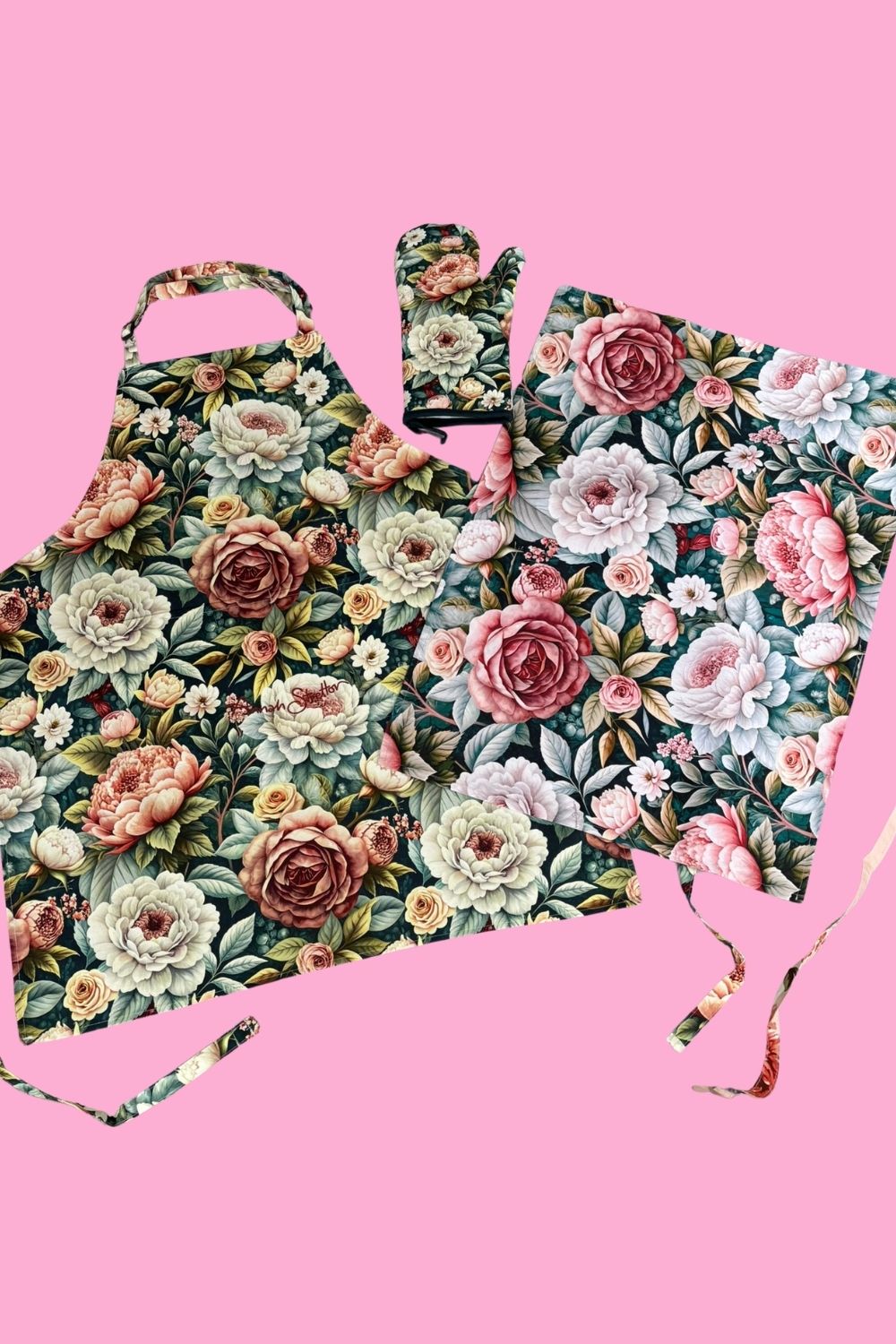 pring Serenade floral baking mitt NZ designer Annah Stretton