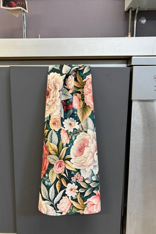 Spring Serenade kitchen tea towel NZ designer Annah Stretton