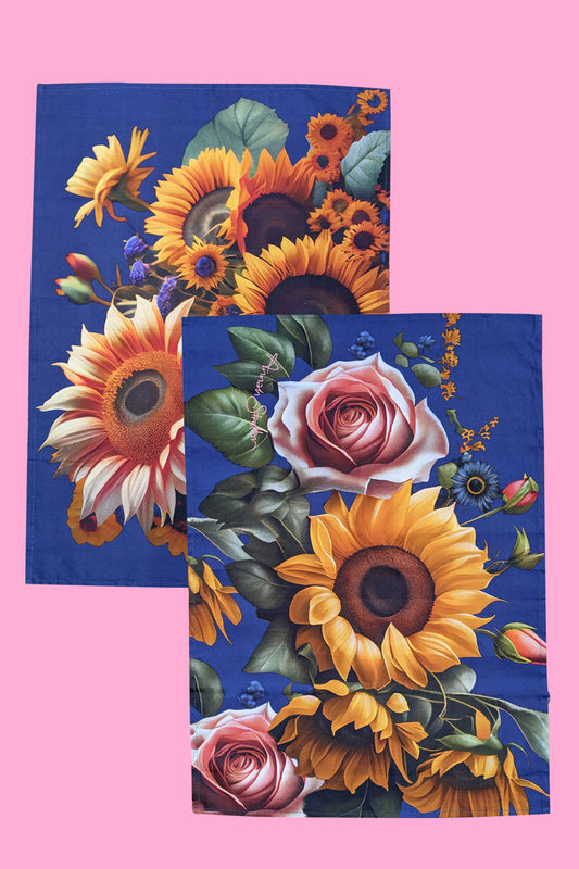 AS Tea Towel - Pack of 2 - Sunflowers - Annah Stretton