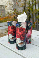 Floral tissue cylinder designed for car cup holders and side doors