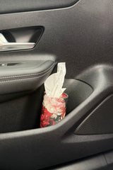 Floral tissue cylinder for car cup holders and side door holders