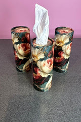 Tissue Cylinder 3 Pack - Faded Wallpaper
