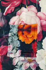 Floral Turkish Cotton Wearable Towel Poncho