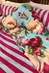Cotton - Tri Pillow Case - Crimson Whisper
