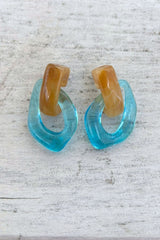Twiggy Hoops - Blue