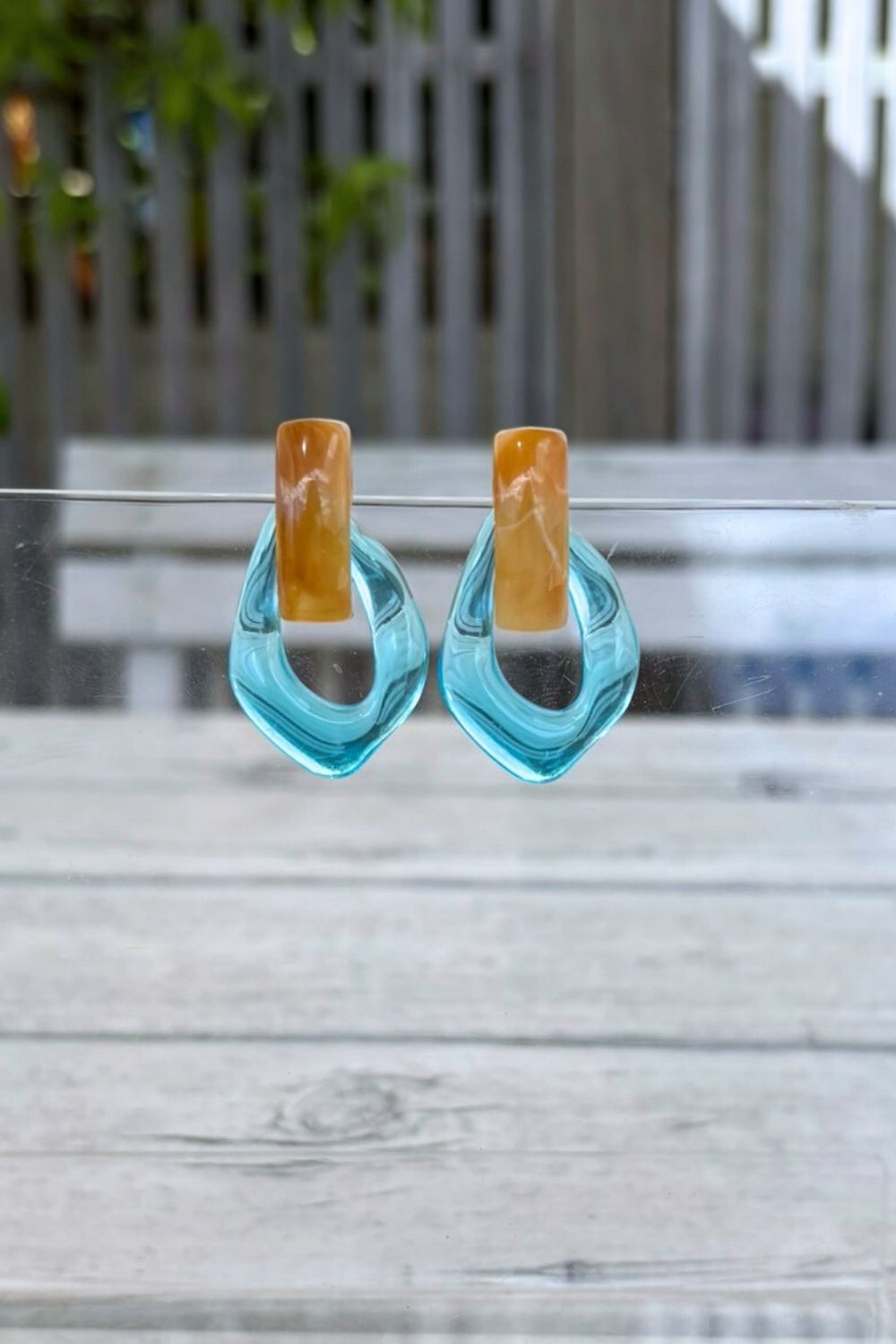 Twiggy Hoops - Blue