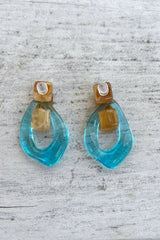 Twiggy Hoops - Blue