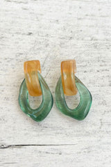 Twiggy Hoops - Green