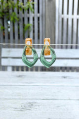 Twiggy Hoops - Green