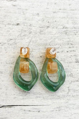 Twiggy Hoops - Green