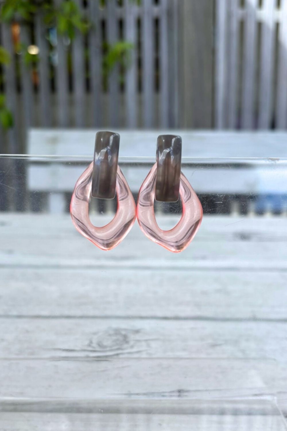 Twiggy Hoops - Pink