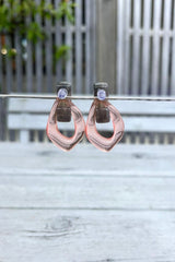 Twiggy Hoops - Pink