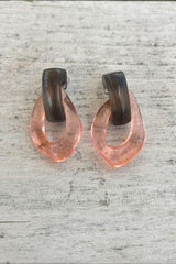 Twiggy Hoops - Pink