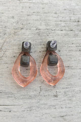 Twiggy Hoops - Pink