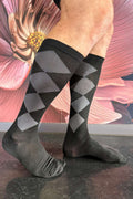 Unisex Compression Socks - Black Diamonds