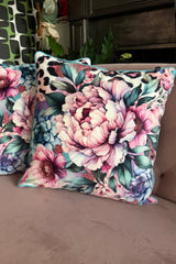 AS Floral Velvet Cushion - Feline Grace