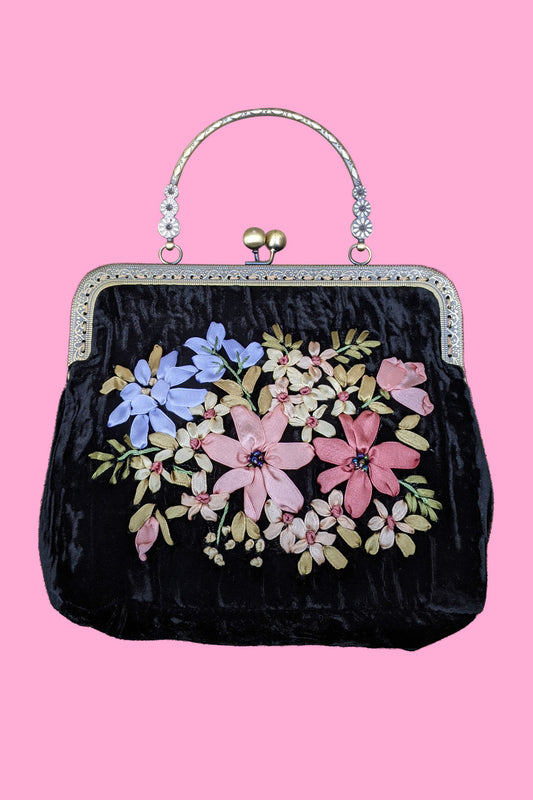 Veronica Evening Velvet Purse - Annah Stretton