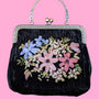 Veronica Evening Velvet Purse - Black