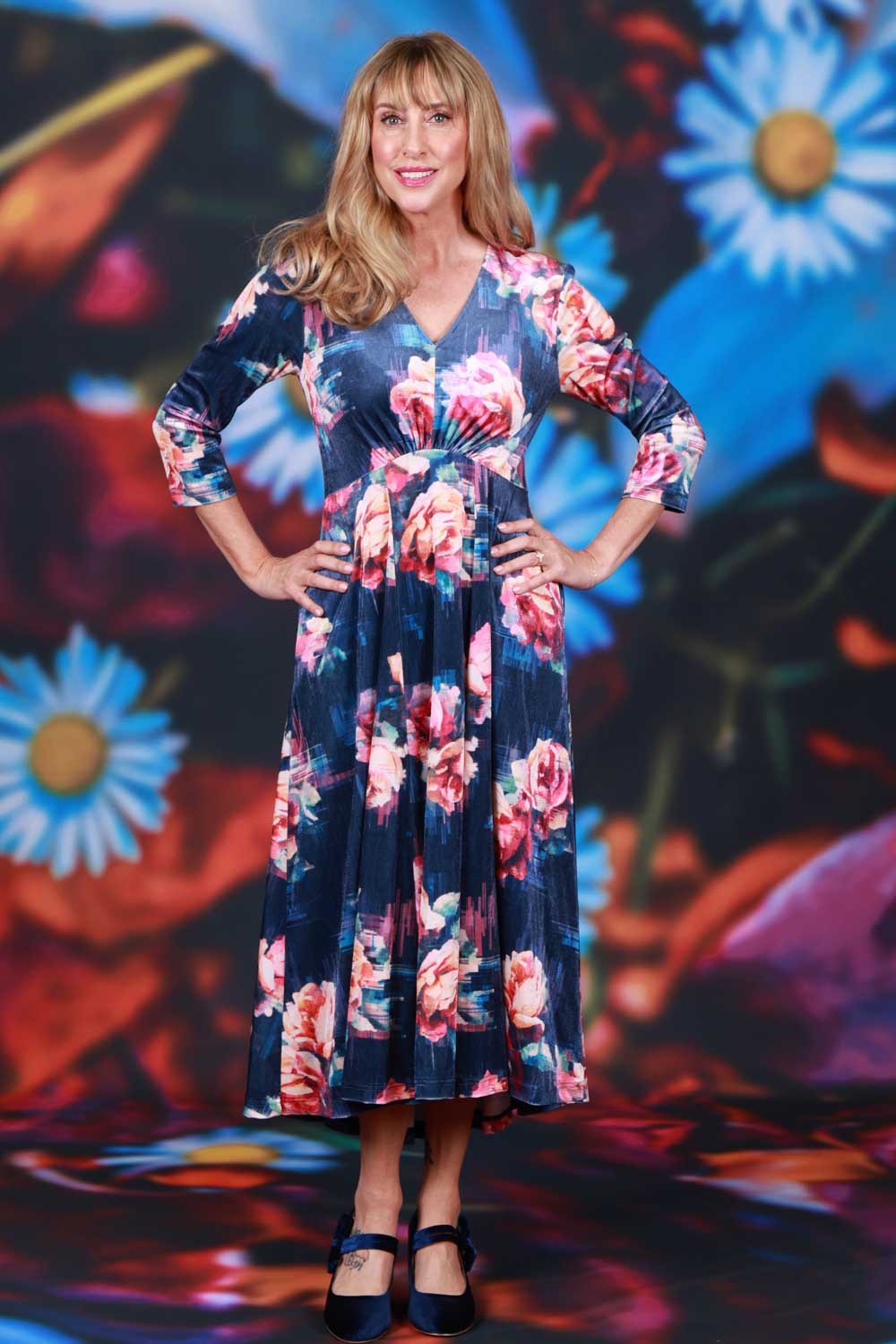 Veronica Jude Dress Static Florals Annah Stretton