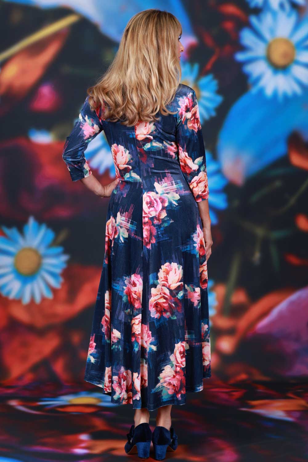 Womens winter velvet dress Annah Stretton