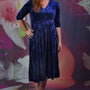 Veronica Jude Dress - Blue Floral Spot