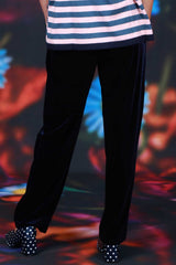 Annah Stretton navy evening pants