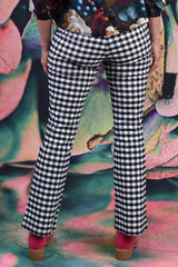 Vita Flare Pant - Navy Check