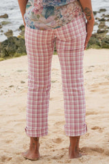 Vita Vibe Cleo Pants - Pink Check