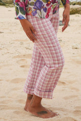 Vita Vibe Cleo Pants - Pink Check