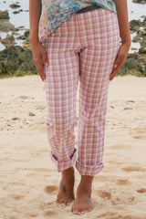 Vita Vibe Cleo Pants - Pink Check
