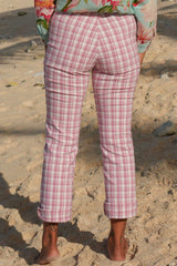 Vita Vibe Cleo Pants - Pink Check