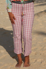 Vita Vibe Cleo Pants - Pink Check